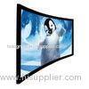 High Contrast Curved Rear Projection Screen , Fixed Projection Screen OEM ODM