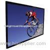 Retractable Home Theater Projector Screen , 16x9 Projector Screen Wall Or Floor Stands Installed