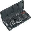 High Carbon Steel Taps and Dies Tool Set with Tap Wrench , Die Holder , Thread Gauge
