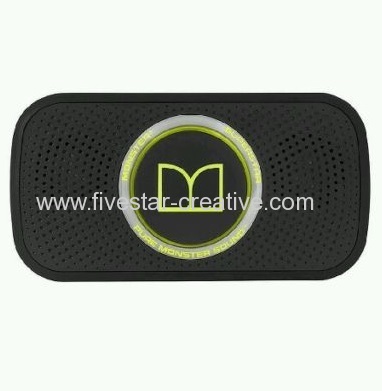 Monster Superstar HD Powered Portable Wireless Speakers Neon Green Black