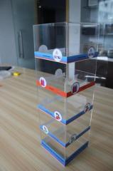 Factory 5-tier Counter Mobile Accessories Display Case iphone Charger Holder Acrylic Cell Phone Accessory Display Stand