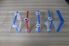 Wholesale 5-tier Counter Top Clear Plexiglass iphone Chargers Holder Stand Acrylic Cell Phone Accessories Display Case