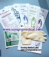 latex surgical gloves sterile medical disposable