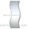 Custom Wall Mounted Silvered Mirror Glass Beveled , 2mm / 3mm Wave Mirror