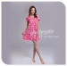 Apparel & Fashion Underwear & Nightwear Sleepwear & Pajamas Lotus bottom hem short sleeves O neck sleep shirt for ladies