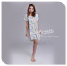 Apparel & Fashion Underwear & Nightwear Sleepwear & Pajamas Lotus bottom hem short sleeves O neck sleep shirt for ladies
