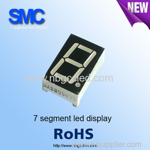 0.56" 7 Segment Red LED Display 1-Digit Common Anode