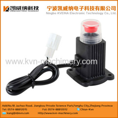 Gas emergency shut off valve with Indicator light coil