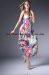 2015 Long Summer beautiful Print Maxi Dress