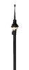 Black Replacement Telescoping Antenna , AM/FM Retractable Car Antenna