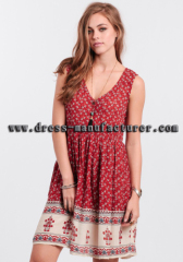 Bohemian Dress series Knee-length beautiful women dress