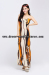 Wholesale 2015 summer Korean version of the new European and American bohemian beach dress stripe print dress strap dres