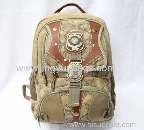 Big capacity fashion canvas backpack