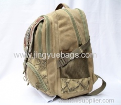 Latest design leisure canvas backpack