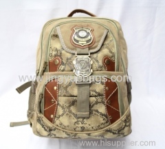 Latest design canvas backpack