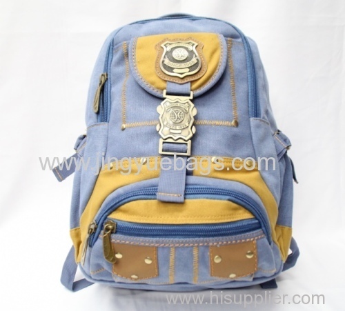 Wholesale and retail fashion canvas backpack