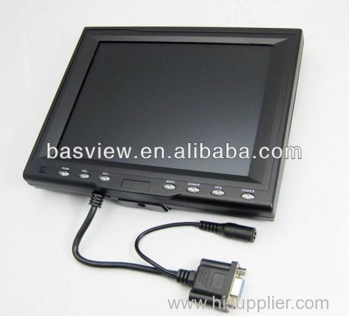 8  Desktop 800X600 Car VGA /AV Monitor