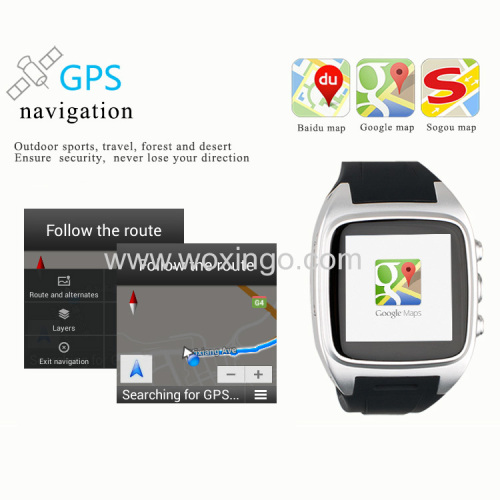 Pedometer smart watch with 3G 2G and GPS