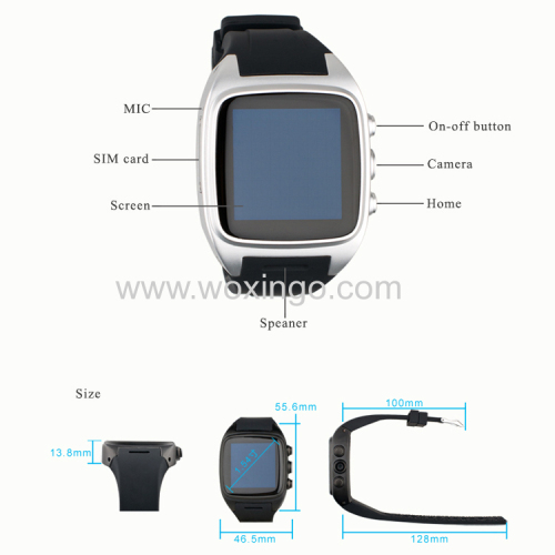 Capasitive IPS 1.54'' screen smart watch