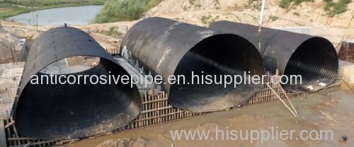 plastic coated corrugated steel culvert pipes