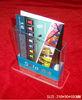 Hotel / Restaurant Transparent Acrylic Literature Display Stands With 0.8-12mm Thickness