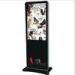 Black Floor Standing LCD Advertising Player , Library Web Based Digital Signage