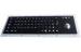 IP65 dynamic vandal proof black metal keyboard with trackball