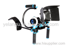 Wholesale DSLR camera Shoulder Mount Kit Shoulder Rig +follow focus+matte box+ c arm