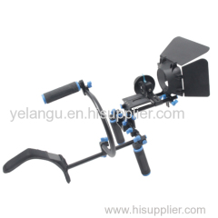 Wholesale DSLR camera Shoulder Mount Kit Shoulder Rig +follow focus+matte box+ c arm