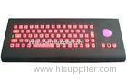 IP65 military Illuminated USB Keyboard with trackball , wall mounted