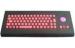 IP65 military Illuminated USB Keyboard with trackball , wall mounted