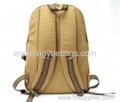 16 OZ canvas brown backpack