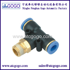 Y type hose connector high quality 1/8 1/4 thread quick fitting for plastic tube connector