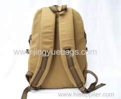 Hot selling brown canvas bags with lock