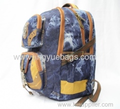 New design blue backpack with locks