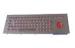 IP65 dynamic panel mount keyboard with backlight options with illuminated trackball