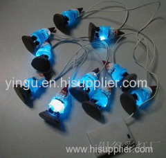 LED battery light string with bottle snowflake ball