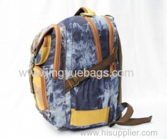 2015 hot sell blue canvas backpack