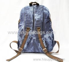 2015 hot sell blue canvas backpack