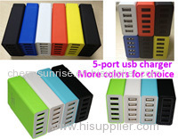CE SAA ROHS ERP 8000MA 5v 40w 5 port usb charger OEM ODM offered
