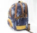 Hot sell blue canvas backpack with locks