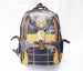 Hot sell blue canvas backpack bags with locks