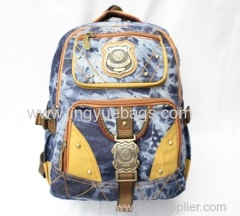 2015 newest blue backpack with locks