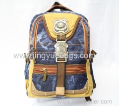 Hot selling canvas backpack with locks