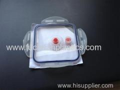 Plastic food crisper component parts