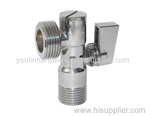 brass angle stop valve with chrome plated