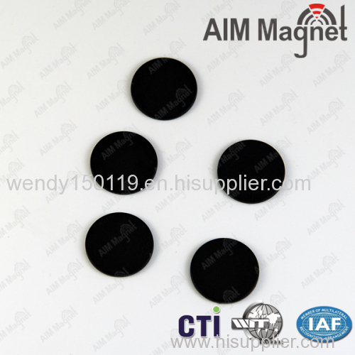 black coated D10*1mm neodymium industrial magnet