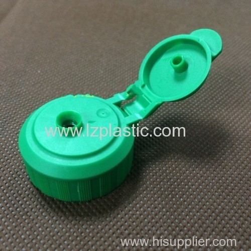 28mm/400 plastic flip top cap w/ silicone liner