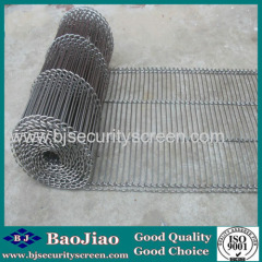 Stainless Steel Flat Flex Wire Mesh Conveyor Belt/Ladder link conveyor mesh belt