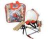 Portable Kids Musical Instrument With Plastic Bag , 6 Pcs Wood Percussion Set